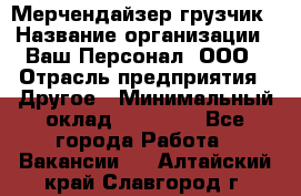 Мерчендайзер-грузчик › Название организации ­ Ваш Персонал, ООО › Отрасль предприятия ­ Другое › Минимальный оклад ­ 40 000 - Все города Работа » Вакансии   . Алтайский край,Славгород г.